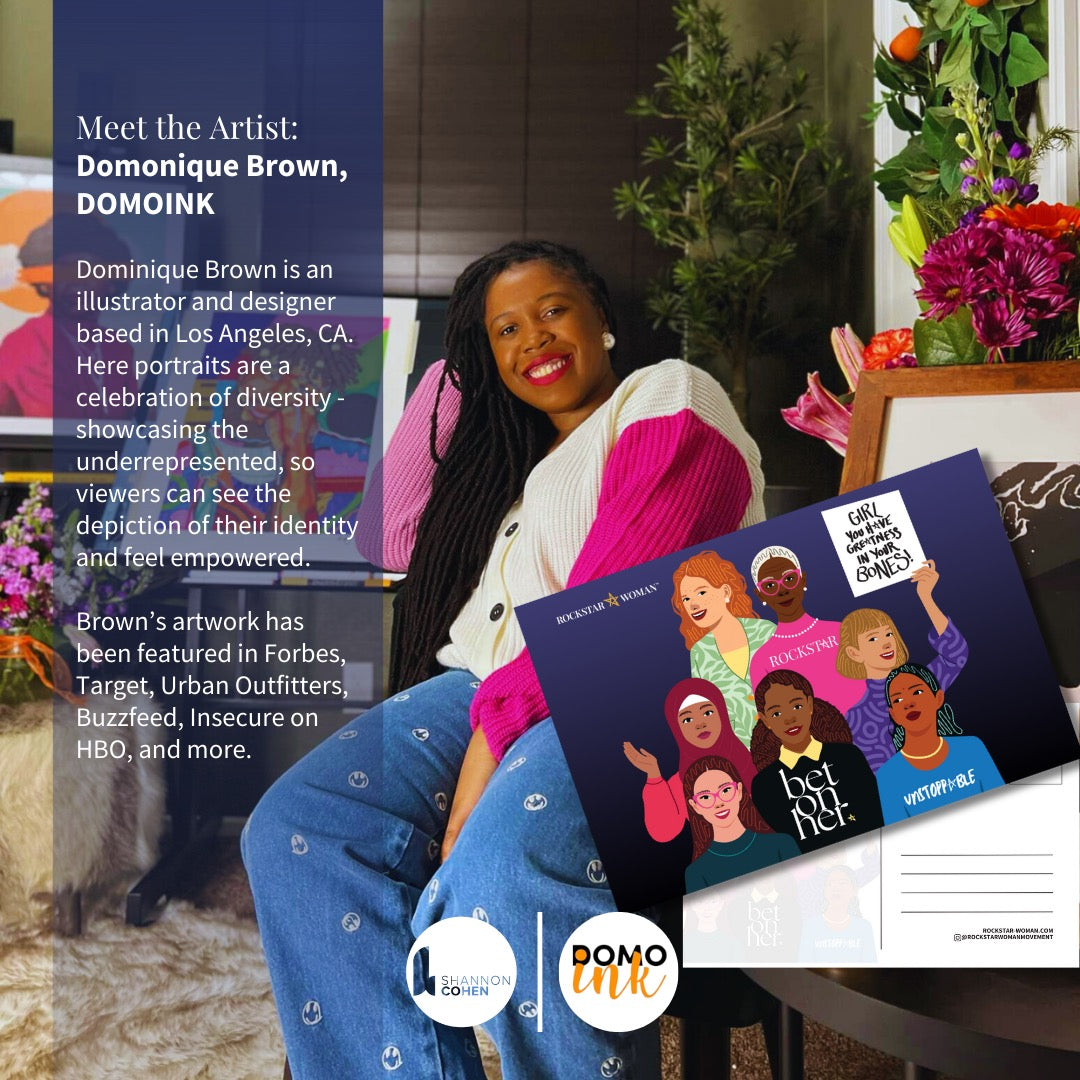 Rockstar Woman Postcard