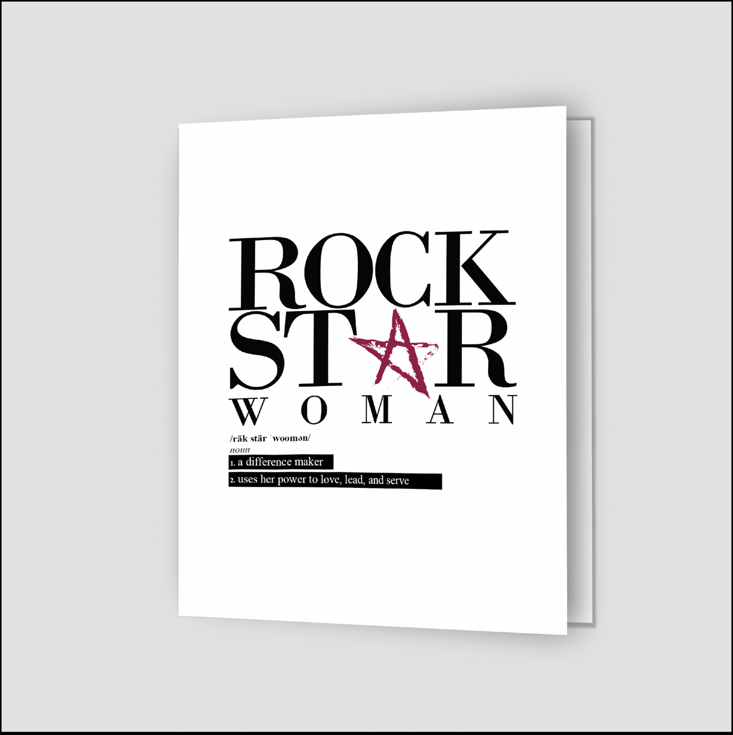 Rockstar Woman Greeting Card