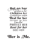 Bet on Her Wall Art Print